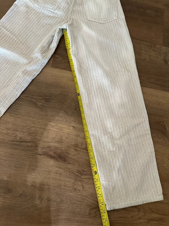 BDG Urban Outfitters Light Tan High Rise Baggy Wide Leg Corduroy Pants Size 27 - Picture 12 of 13